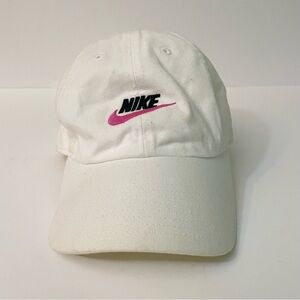 Nike Heritage 86 White Pink/Black Ball Cap Adjustable Hat